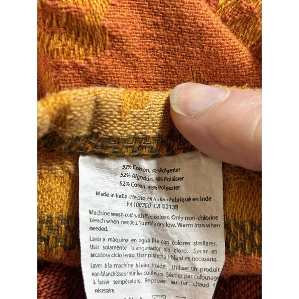 Maplewood Jacquard Autumn Tablecloth‎ Cotton Blend farmhouse 52x118